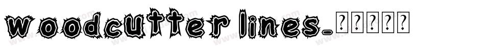 woodcutter lines字体转换